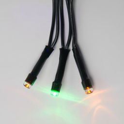 ULD-S3000-300/DGA MULTI IP20 Гирлянда светодиодная, 30м. 300 светодиодов. Разноцветный свет. Провод зеленый. ТМ Uniel