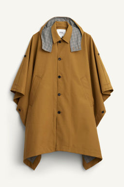 CONTRAST CHECK WATER-REPELLENT PONCHO LIMITED EDITION - Zara фото 7