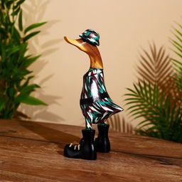 Сувенир «Утка-армеец», 27 см, дерево