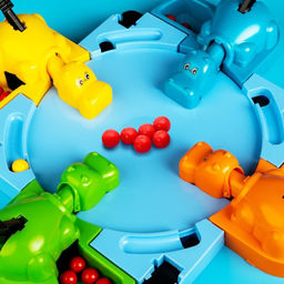 Настольная игра на скорость Накорми Бобо, 4 бегемотика - Лас играс kids фото 5