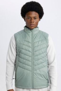 DeFactoFit Slim Fit Sisme Yelek Dar Kesim Su Itici Ruzgar Gecirmez Fermuarl? Cepli