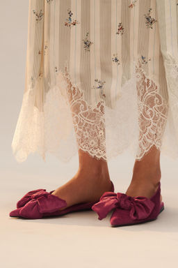 ZAPATO DESTALONADO MAXI LAZO LIMITED EDITION / Rosa - Zara фото 2