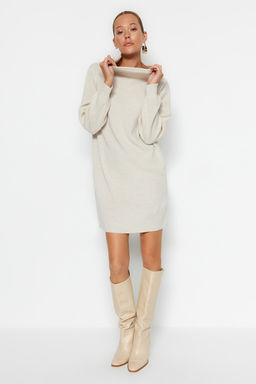 Tas Mini Triko Genis Kal?p Elbise TWOAW23EL00026