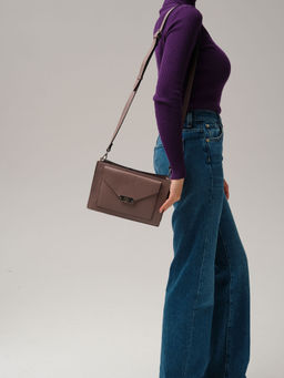 Сумка Deboro 30017 розово-серый