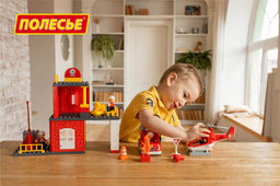 Конструктор Макси - Пожарная станция (64 элемента) (в коробке) - Полесье фото 9