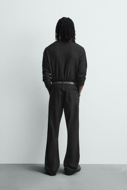 FLARE FIT JEANS WITH STUDS - Zara фото 3
