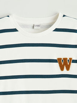 ?izgili Erkek ?ocuk Kal?n Sweatshirt