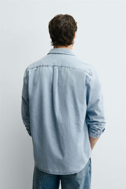 WASHED DENIM SHIRT - Zara фото 3