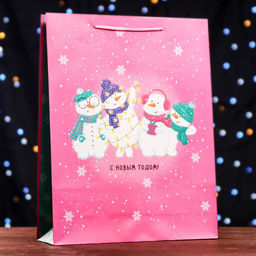Пакет подарочный Новогодняя вечеринка, 33 х 42,5 х 10 см - Simaland фото 5