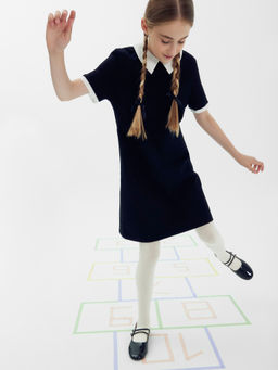 Цена за 3 пары! Детские колготки кремового цвета в звездочку - Mark formelle фото 3