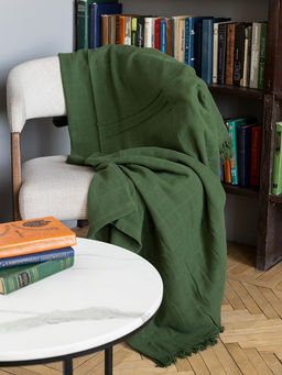 Плед 150x200 зелёный