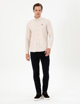 Мужская рубашка с длинным рукавом Stone - U.s. polo assn фото 4