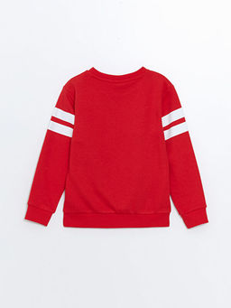 Bisiklet Yaka Hulk Bask?l? Erkek ?ocuk Sweatshirt - Waikiki фото 3