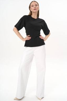 Футболка с завязками Николь (чёрный) - Эльза фото 6