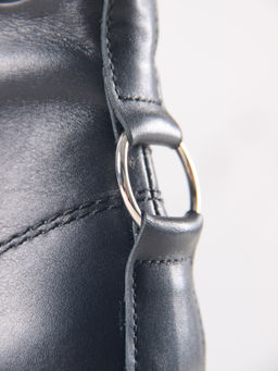 Ботинки 329.зиплайнbl.Черный/шерсть