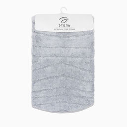 Ковер Этель Estetic 100 см, серый, 70% хлопок, 30% п/э, 1500 г/м2  фото 5