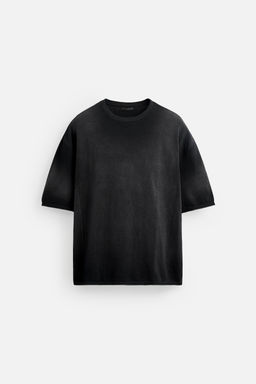 SPRAY PRINT KNIT T-SHIRT - Zara фото 6