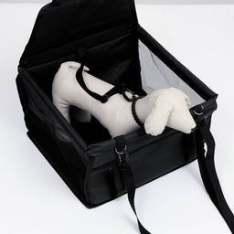 Автокресло для животных 40*30*25 см, чёрное - Пижон фото 4