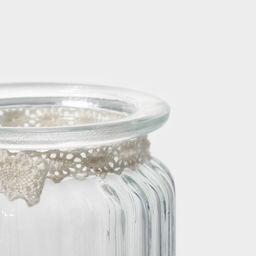 Банка стеклянная для хранения сыпучих продуктов Доляна «Варенье», 250 мл, 8×13 см, с керамической крышкой