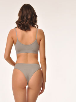 Топ на тонких бретелях в рубчик - My фото 14