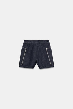 SHORTS Z1975 BORDADOS / Azul - Zara фото 7