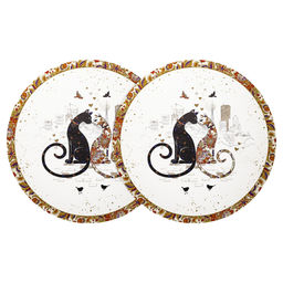 НАБОР ПОДСТАНОВОЧНЫХ САЛФЕТОК ПАРИЖСКИЕ КОТЫ ИЗ 2 ШТ., ДИАМЕТР=38 СМ