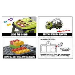 Конструктор винтовой Лесопогрузчик, свет, звук, инерция, 76 деталей - Simaland фото 12
