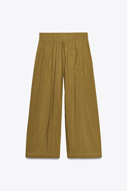 ZW COLLECTION POPLIN DARTED TROUSERS - Zara фото 7