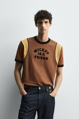 HARRY LAMBERT FOR ZARA X DISNEY CONTRAST TEXT T-SHIRT