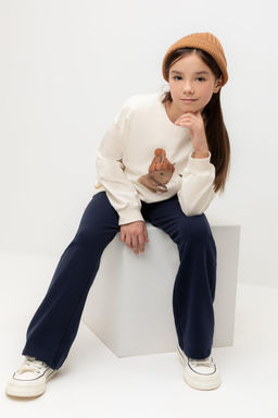 КР 302670-1/молочный джемпер (свитшот) для дев