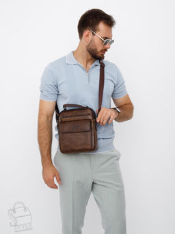 Сумка мужская 8805-2 brown Jeep - S-style фото 8