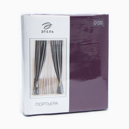 Штора портьерная «Этель», 250×265 см, винный, блэкаут