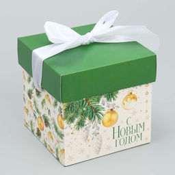 Коробка складная Фотографичные шары, 10 10 10 см