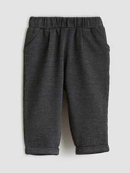 Bask?l? Erkek Bebek Sweatshirt ve Pantolon 2li