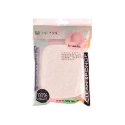 Шелковый спонж для лица с эффектом скраба Scrub Silk, TaiYan, 1 шт TY-11-02  фото 2
