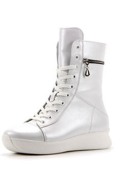 Ботинки EDART 340.omega w.white/шерсть