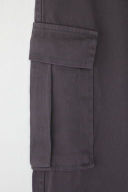 TRENDYOL MAN Siyah Kargo Cepli Gabardin Baggy/Bol Kesim %100 Pamuklu Rahat Pantolon TMNSS24PL00021 - Trendyolmilla фото 22
