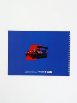 Цена за 2 шт. Альбом для рисования на гребне А4, 32 листа "Крутая тачка"