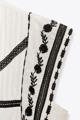ZW COLLECTION EMBROIDERED SHORT DRESS - Zara фото 16