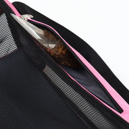 Сумка-переноска сетчатая, 48 х 26 х 31 см, розовая - Пижон фото 11