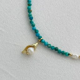 Колье из Бирюзы и Жемчуга