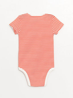 Bisiklet Yaka K?sa Kollu ?izgili Erkek Bebek ??t??tl? Body - Waikiki фото 2