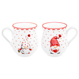Набор 2 кружек 350 мл 11,5*9*9,5 см "Весёлые гномики" бочонок