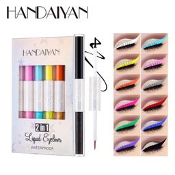 Набор ярких водостойких подводок для глаз тон А, 6шт - Handaiyan фото 2