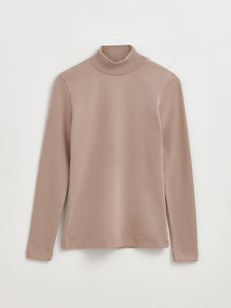 CONTE Базовая водолазка из хлопка премиального качества LD 1149 light cappuccino