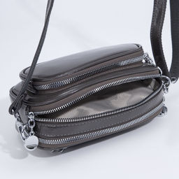 Сумка кросс-боди на молнии, цвет серый - Simaland фото 7