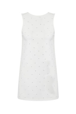 TRENDYOLMILLA Siyah Parlak Tas Baskl? Super Mini Elbise TPRAW25EL00192 фото 19