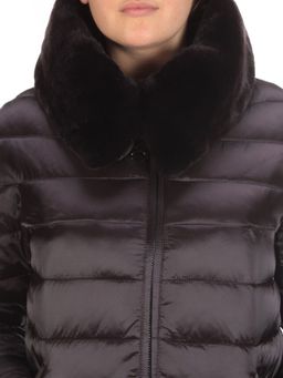 815-E09 BLACK Пальто зимнее женское VISDEER (200 гр. тинсулейт) - Fashion фото 10