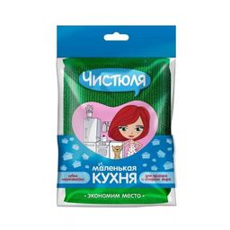 ЧИСТЮЛЯ "Маленькая кухня" губка-нержавейка со стальной нитью