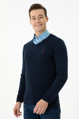 Мужской темно-синий базовый свитер Неожиданная скидка в корзине - U.s. polo assn фото 10